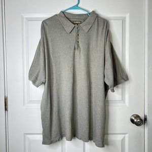 Khakis By Arrow Polo Shirt Adult XL Blue Cotton Short Sleeve Mens